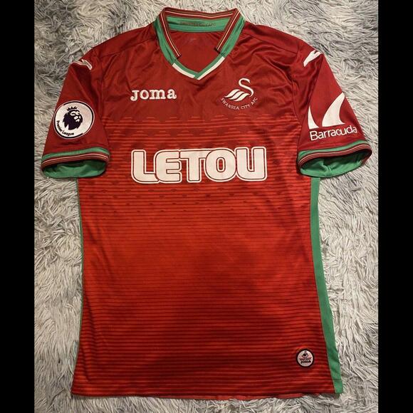 Swansea City 2017/18 Match Issue Jersey English Premier League Player Spec - Picture 1 of 5